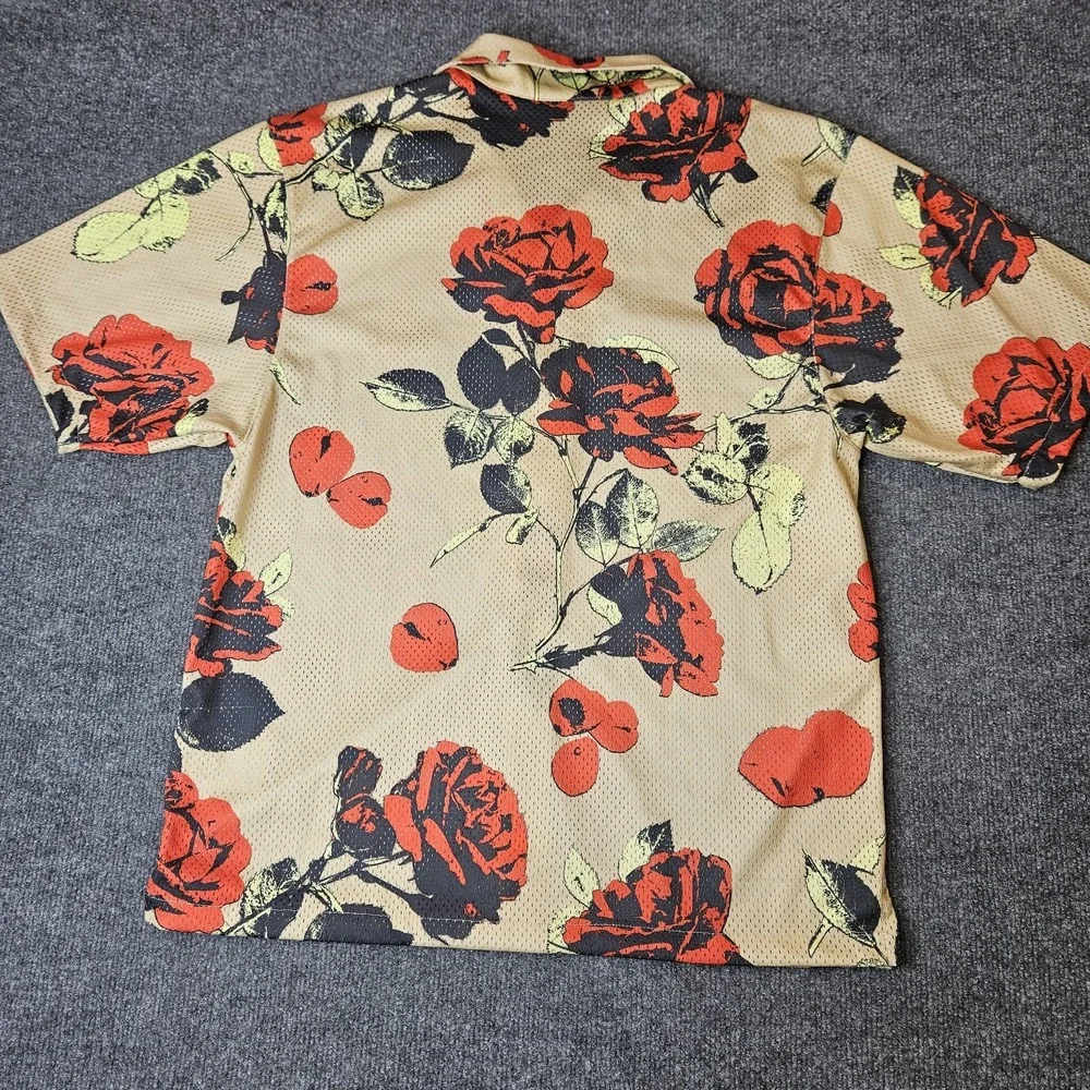 Nike Dri-FIT Mens Rose City Button Up Shirt Size Medium Breathable Mesh